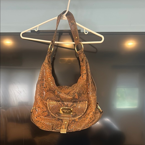 Michael Kors Handbags - Brown Snakeskin Patterned Women's Bag